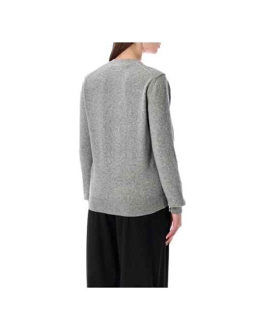 COMME DES GARÇONS PLAY Gray Cardigans