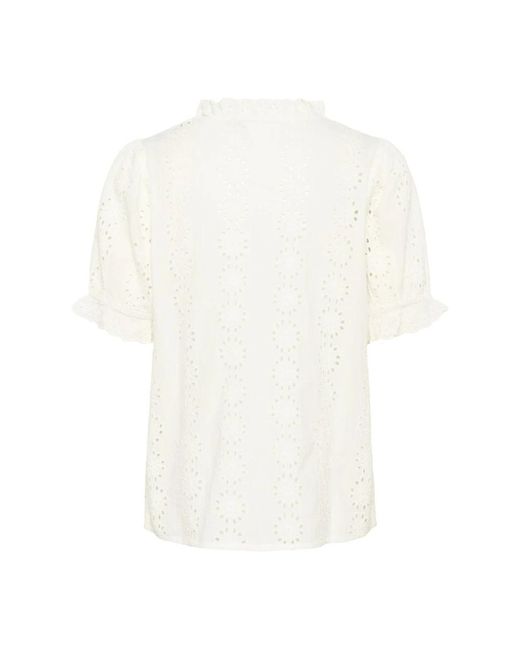 Kaffe Overhemden ,Blouses in het White