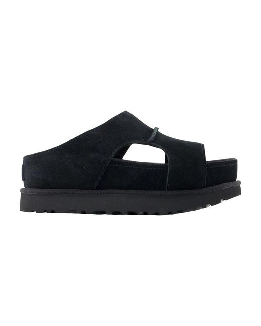 Ugg Black Sliders