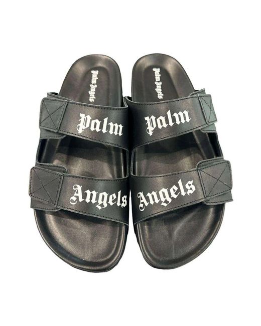 Sliders di Palm Angels in Blue da Uomo