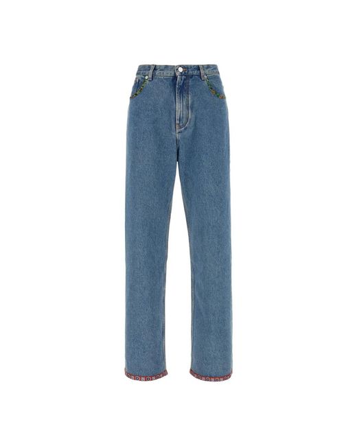 Valentino Garavani Blue Straight Fit Jeans for men