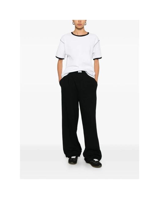 Magliano Black Wide Trousers for men