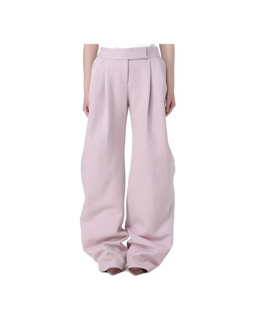 The Attico Pink Wide Trousers