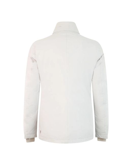 Herno White Light Jackets for men