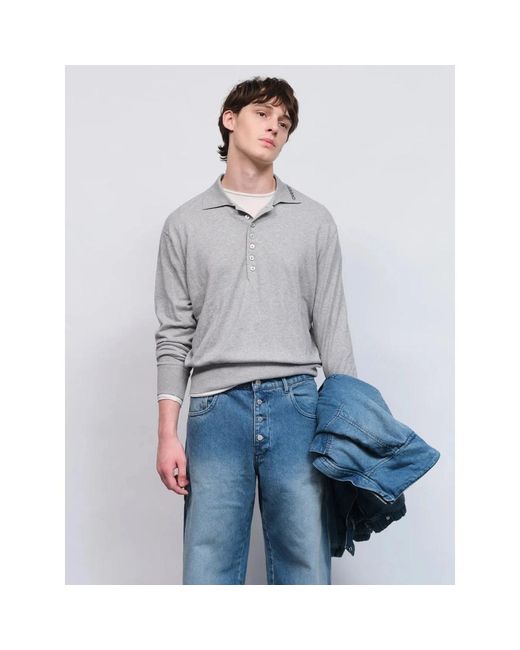 Carrera Strick-Polo in Gray für Herren