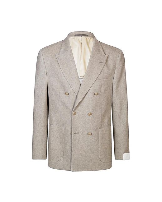Eleventy Gray Blazers for men