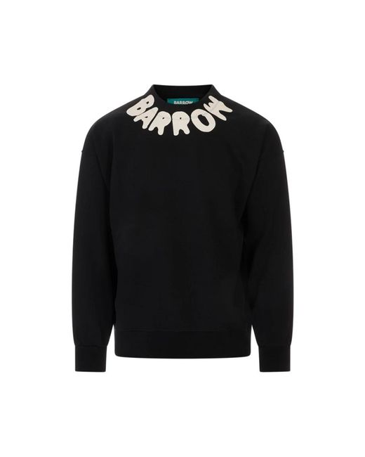 Barrow Logo Crew Neck Sweatshirt in het Black voor heren