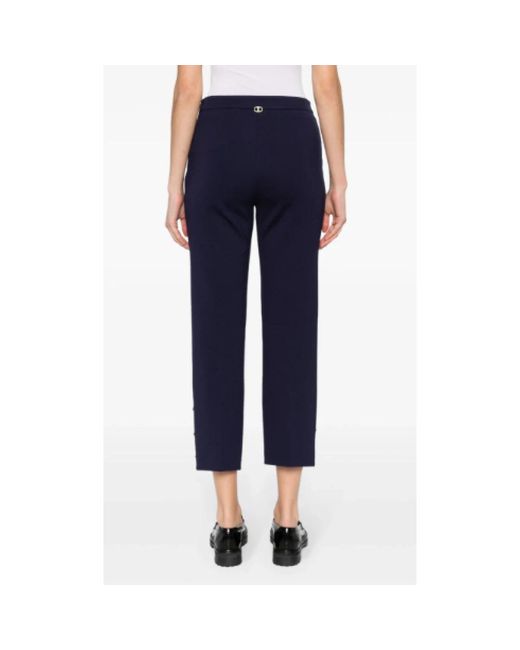 Twin Set Blue Cropped Trousers