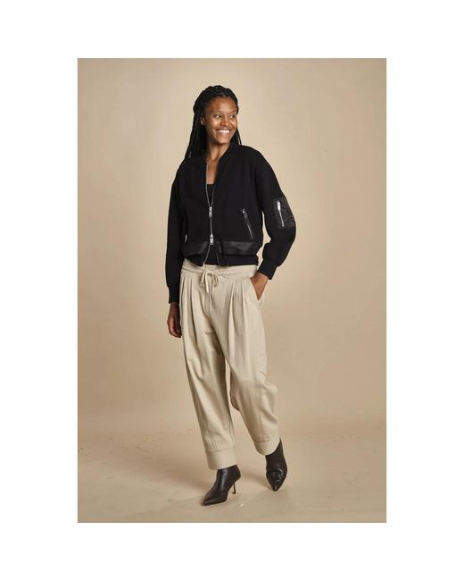 3.1 Phillip Lim Dbl Layer Bomber in het Black