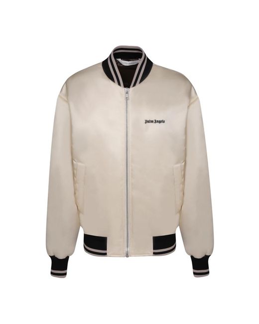 Palm Angels Natural Bomber Jackets