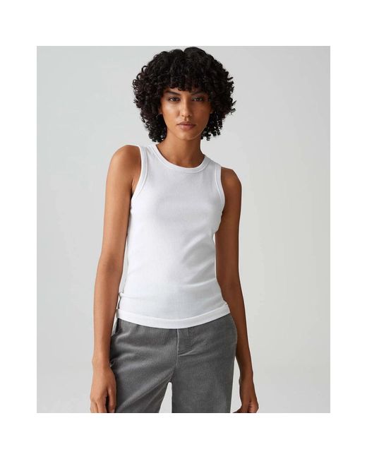 Opus Ilesso Tank Top in het White