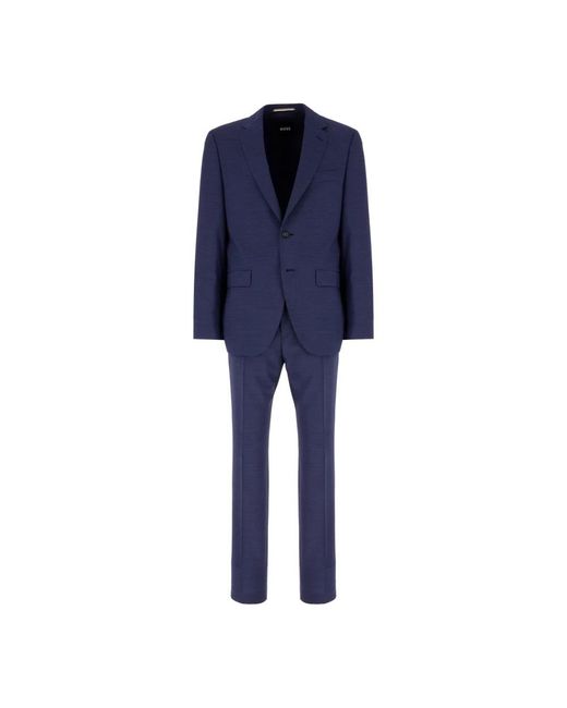 HUGO Single Breasted Suit in het Blue voor heren