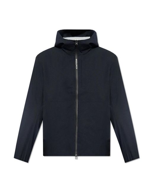 Woolrich Blue Rain Jackets for men