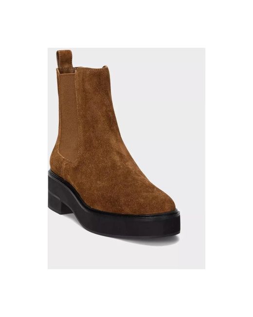 Ralph Lauren Brown Chelsea Boots