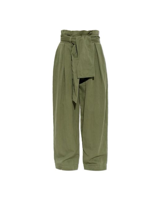 Balmain Green Wide Trousers