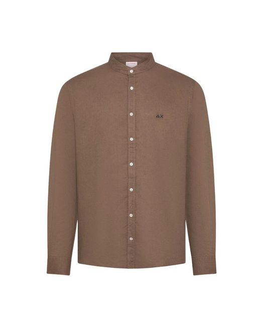 Sun 68 Brown Casual Shirts for men