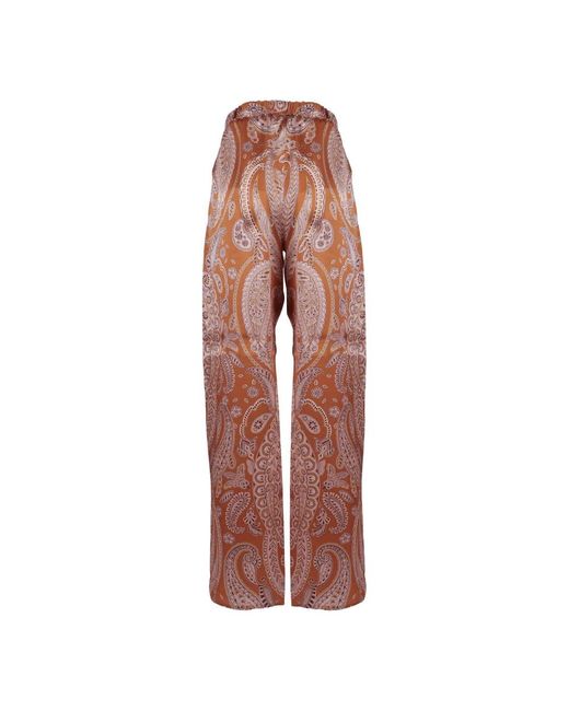 Antonelli Red Wide Trousers