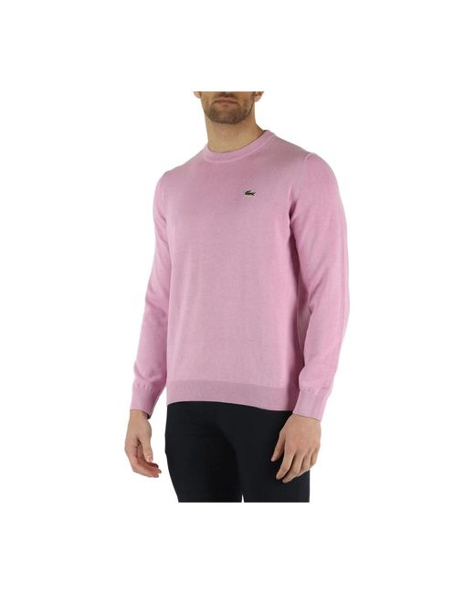Lacoste Knitwear in Pink für Herren