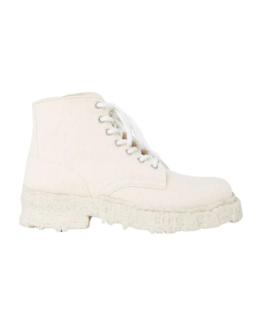 Maison Mihara Yasuhiro Natural Lace-Up Boots for men