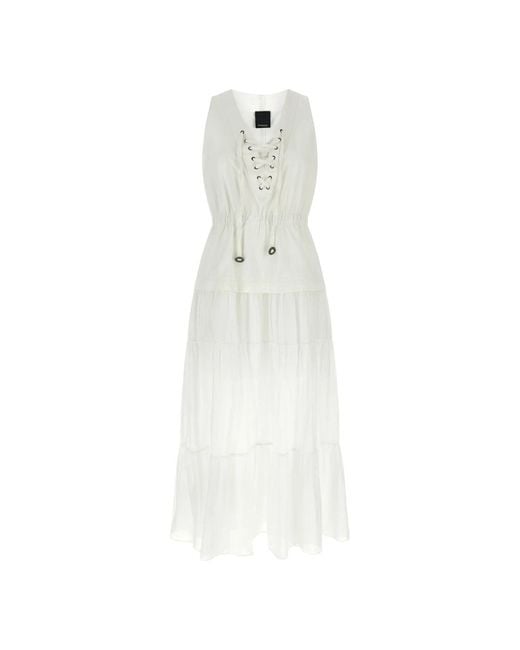 Pinko White Maxi Dresses