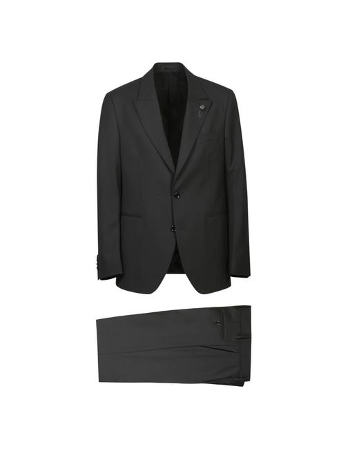 Lardini Black Single Breasted Suits for men
