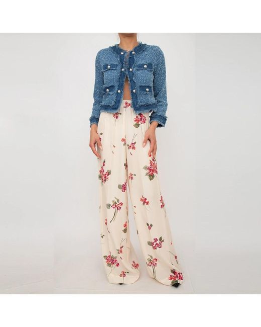Twin Set Pink Wide Trousers