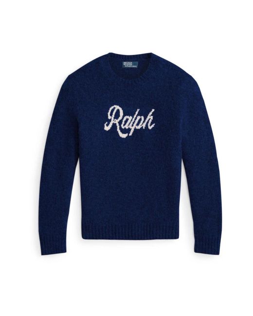 Round-Neck Knitwear Polo Ralph Lauren pour homme en coloris Blue
