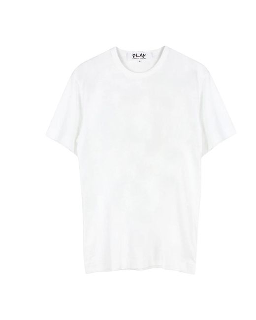 COMME DES GARÇONS PLAY Rood Hart Wit T-Shirt Korte Mouw in het White voor heren