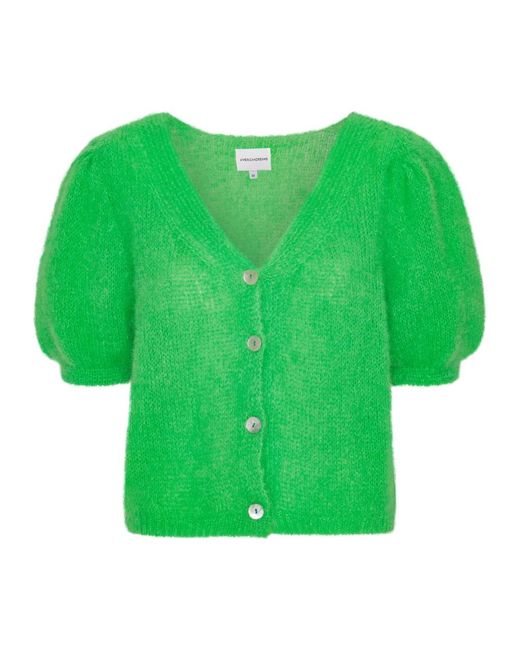 American Dreams Truien & Vesten ,Groen ,Wol Harper Cardigan in het Green