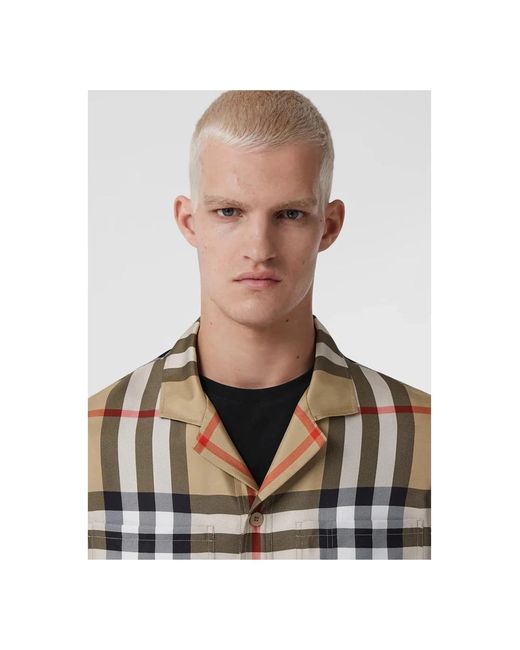 Burberry Multicolor Short Sleeve Shirts for men
