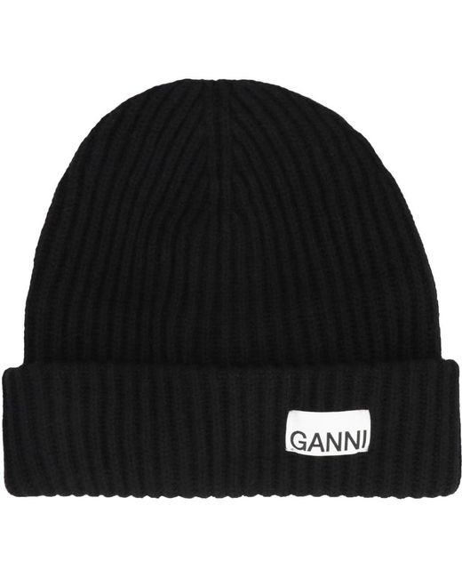 Ganni Black Beanies