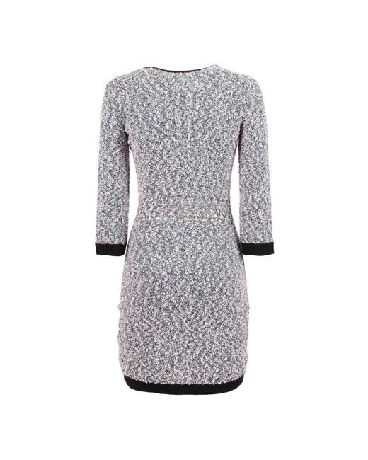 Elisabetta Franchi Gray Knitted Dresses