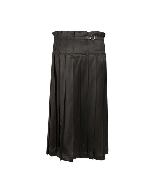 DURAZZI MILANO Black Midi Skirts