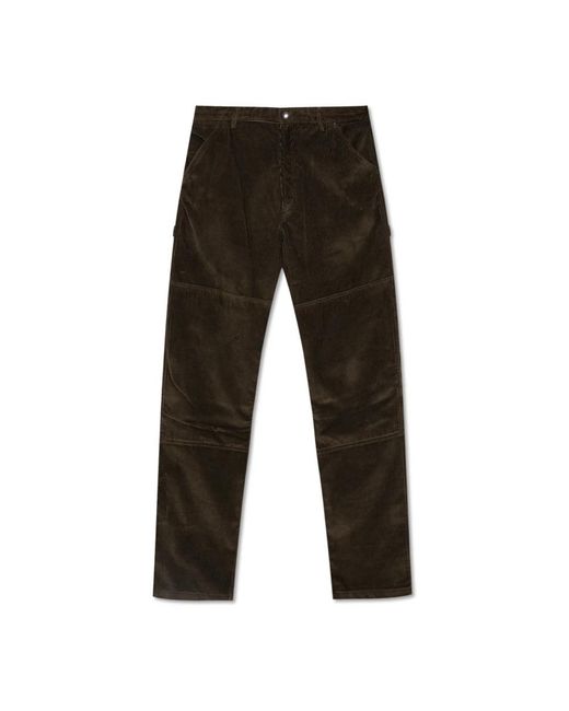 Moncler Black Straight Trousers for men