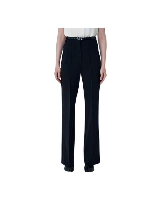 Sportmax Blue Straight Trousers