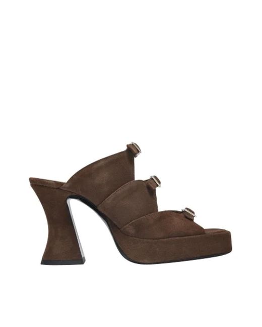 Shoes > heels > heeled mules By Far en coloris Brown