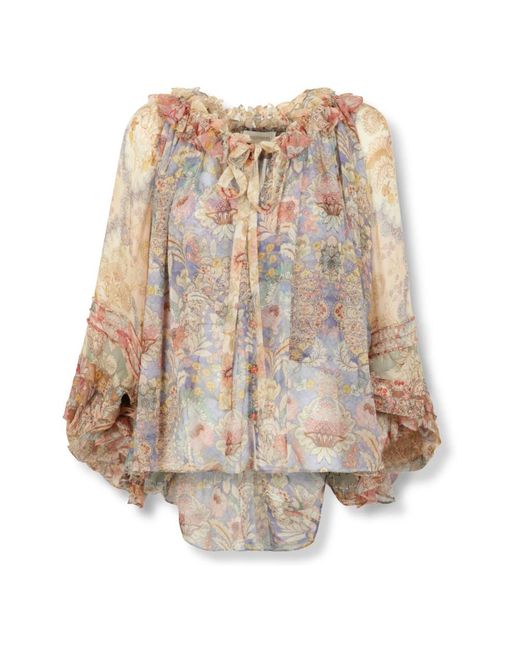 Zimmermann Brown Blouses