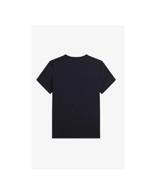 Fred Perry Blue Laurel Wreath Graphic Tee Navy S for men