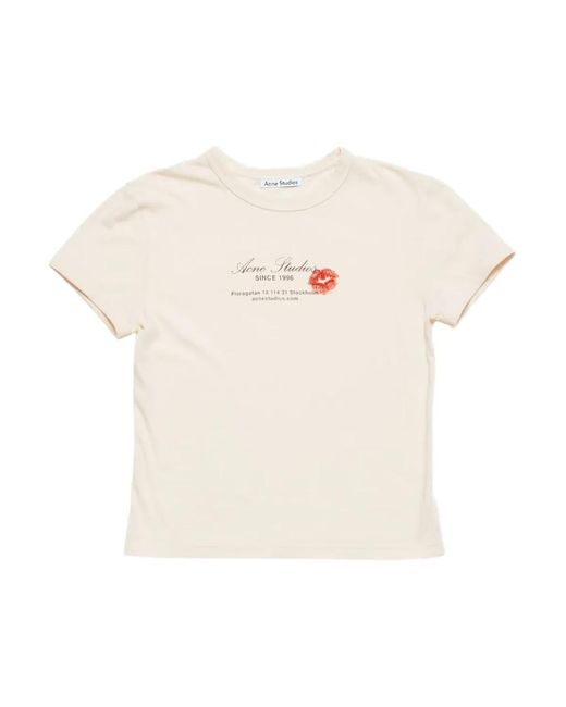 Acne White T-Shirts