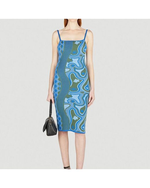 Midi Dresses di Ahluwalia in Blue