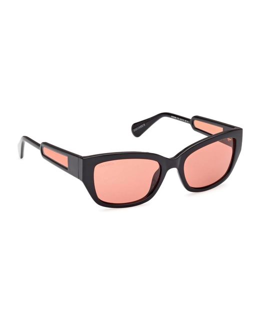 MAX&Co. Pink Sonnenbrille schwarz glänzend stil
