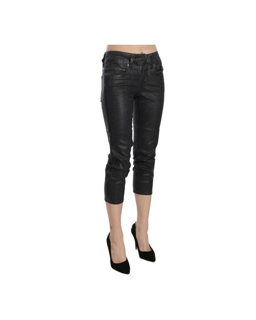 John Galliano Black Cropped Jeans