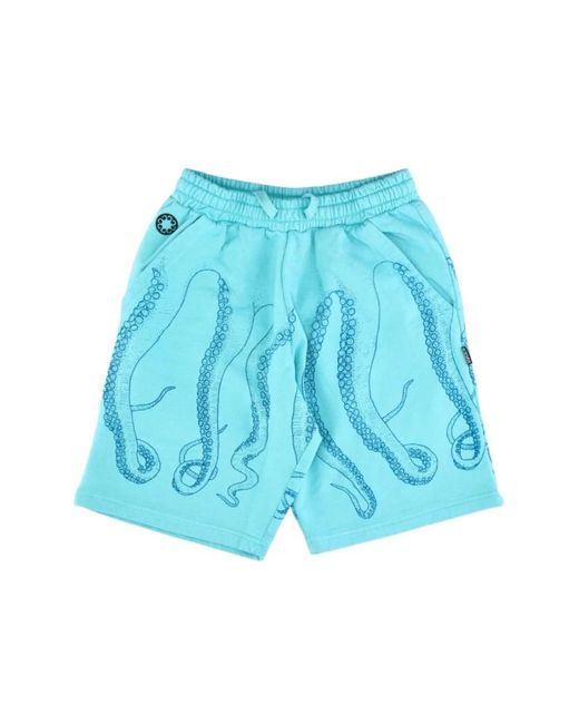 Octopus Blue Short Shorts for men