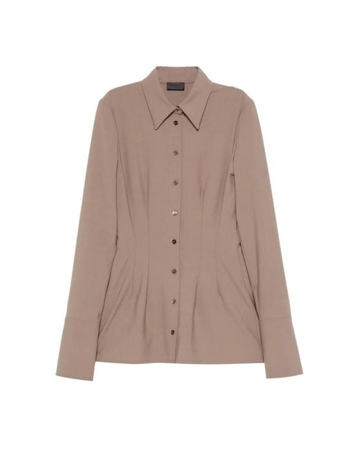 Shirts Mugler de color Brown