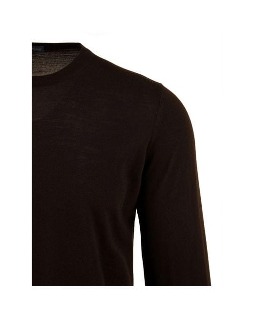 Drumohr Black Round-Neck Knitwear for men