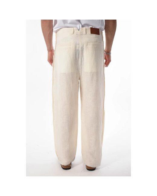 Trousers > wide trousers The Silted Company pour homme en coloris Natural