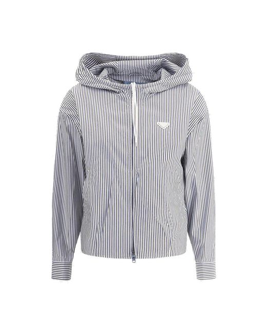 Prada Gray Zip-Throughs