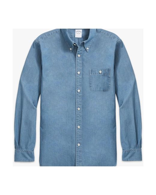 Brooks Brothers Blue Denim Shirts for men