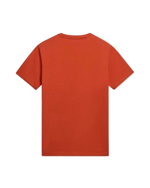 Napapijri Red T-Shirts for men