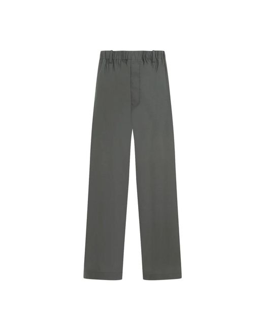 Lemaire Gray Straight Trousers